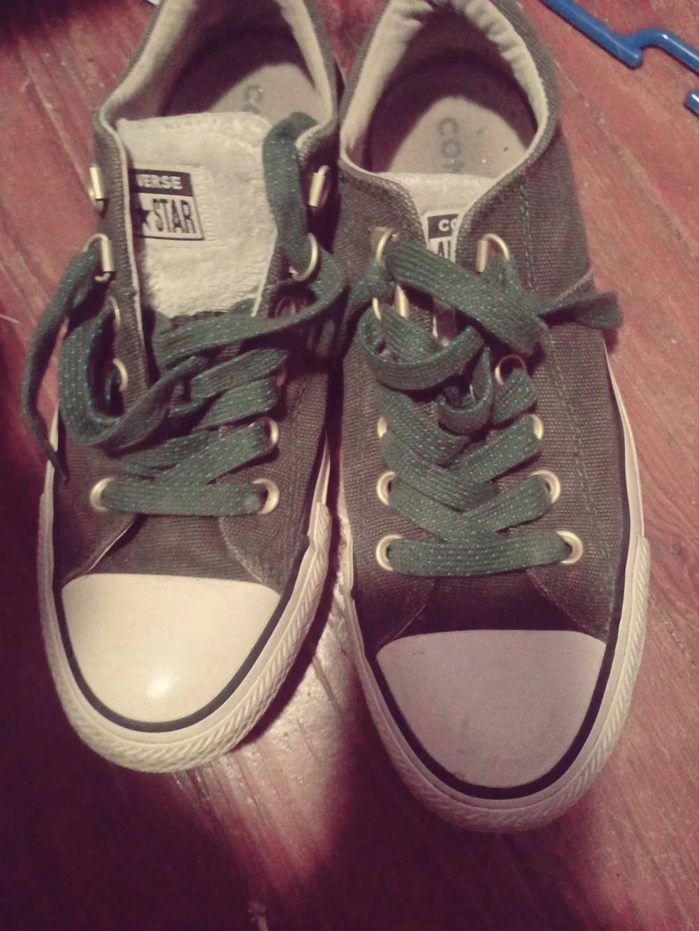 Converse Malden Street Trainers Low Top Canvas Sneakers in Forest Green